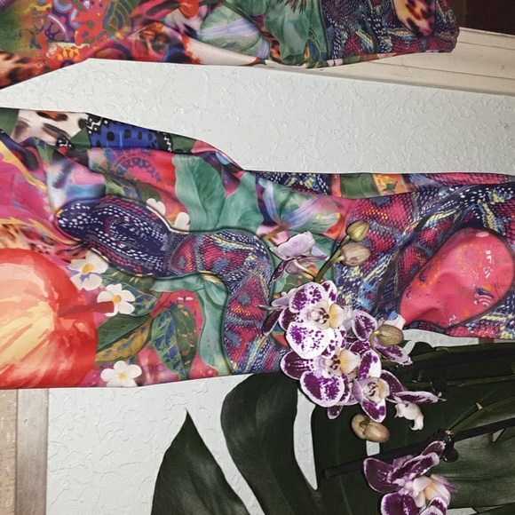 Womens xl tropical floral snake print - Picture 12 of 12